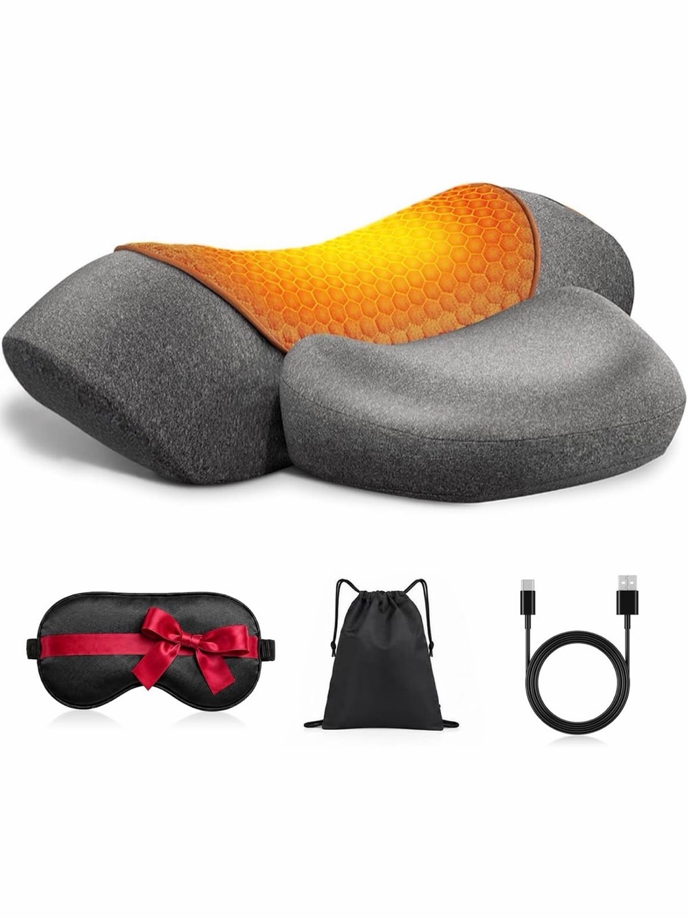 3-in-1 Rechargeable🔋Cordless Neck Cervical Traction Massage Device w Heat🥵